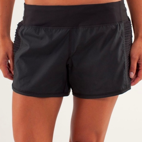 Lululemon Black Bright at Night Running Shorts - Picture 2 of 9